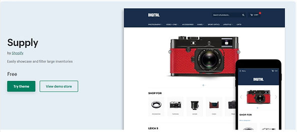 多人選用的 Shopify Supply Theme