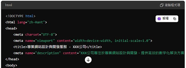 標題及描述有助搜尋引擎收錄網站